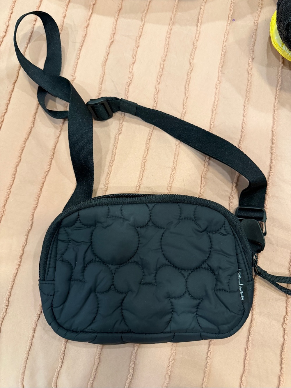 Quilted Disney Black Crossbody Bag